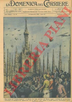BELTRAME A. - - Grandi manovre dell'armata aerea su Milano.