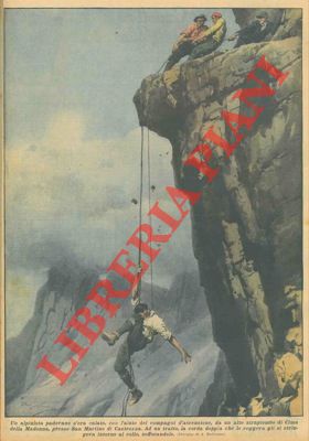 BELTRAME A. - - Alpinista padovano muore strozzato dalla corda presso S.Martino di Castrozza.