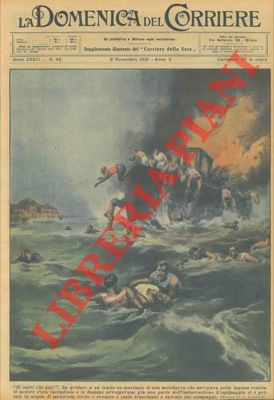 BELTRAME A. - - Motobarca s'incendia e l'equipaggio si butta in acqua.