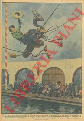 BELTRAME A. - - In una localit della California, una campionessa di equitazione e di tuffi mostra la sua valentia di cavallerizza e di nuotatrice.
