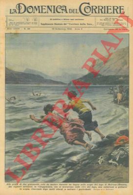 BELTRAME A. - - Alle grida di due giovanotti, colti da malore durante un bagno nelle acque del lago di Molveno, due signore milanesi... non esitavano a gettarsi in acqua, riuscendo dopo molti sforzi a salvare i pericolanti.