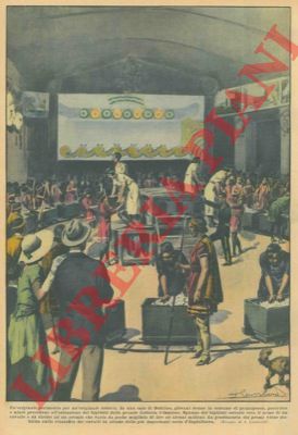 LOMBARDI A. - - In una sala di Dublino, giovani donne in costume di principesse, guerriere e ninfe procedono all'estrazione dei biglietti della grande Lotteria irlandese.