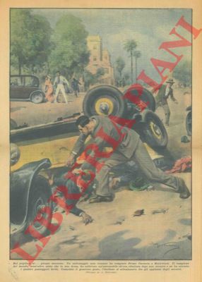 BELTRAME A. - - Primo Carnera, a Hollywood, ha sollevato un'automobile che si era ribaltata dopo uno scontro e ne ha estratto i quattro passeggeri feriti.