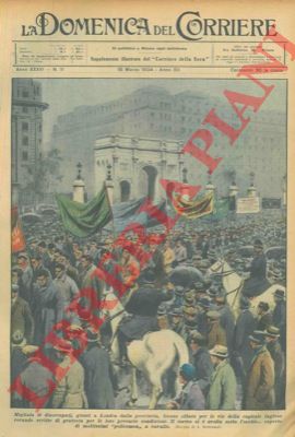 BELTRAME A. - - Migliaia di disoccupati, giunti a Londra dalla provincia, hanno sfilato per le vie della capitale inglese recando scritte di protesta per le loro precarie condizioni.