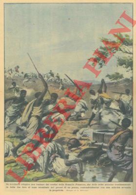 BELTRAME A. - - In territorio etiopico due delle trib abissine continuamente in lotta fra loro si sono scontrate nei pressi di un pozzo, contendendosene con una mischia accanita la propriet.