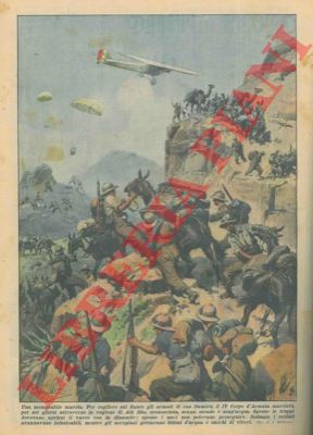 BELTRAME A. - - Per cogliere sul fianco gli armati di Ras Immir, il IV Corpo d'Armata marciava per sei giorni attraverso la regione di Adi Abo, sconosciuta, senza strade e senz'acqua.