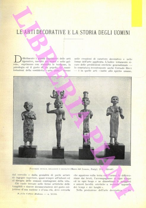 EMME G. - - Le arti decorative e la storia degli uomini.