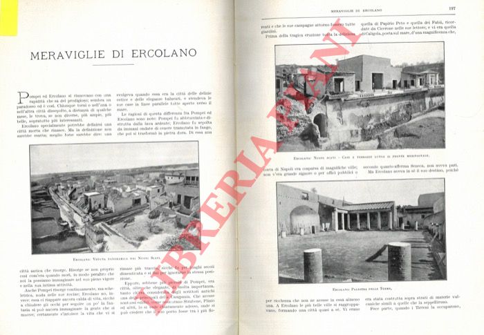 RAIBERTI M. - - Meraviglie di Ercolano.