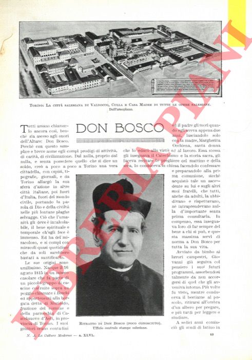 LANCELLOTTI Arturo - - Don Bosco.