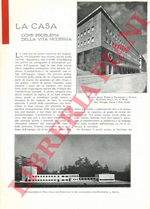 GIOLLI MENNI Rosa - - La casa come problema della vita moderna.
