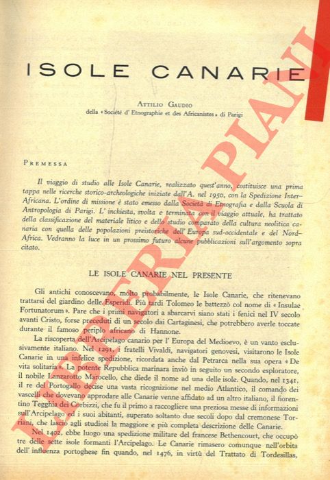 GAUDIO Attilio - - Le Isole Canarie.