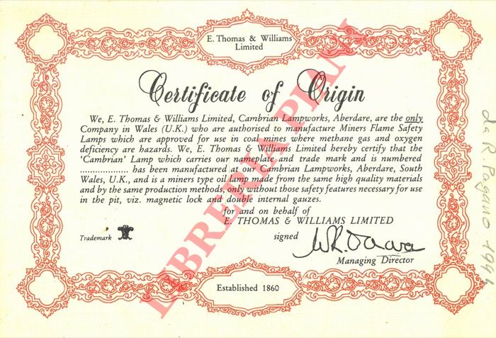 - - Original types of Miners' Flame Safety Lamps.