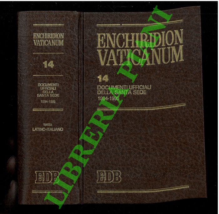 - - Enchiridion Vaticanum. 14. Documenti ufficiali della Santa Sede 1994-1995.