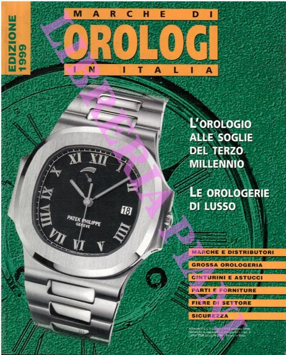 - - Marche di orologi in Italia. Edizione 1999.