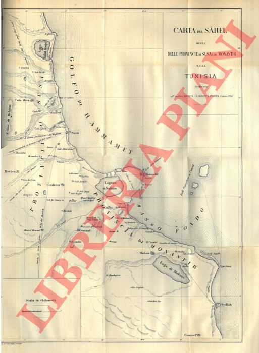 De GUBERNATIS Enrico - - Osservazioni sulla cartografia del Sahel (Tunisia) .