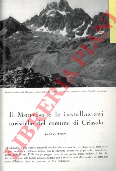 TOSEL Paolo - - Il Monviso e le installazioni turistiche del Comune di  Crissolo.