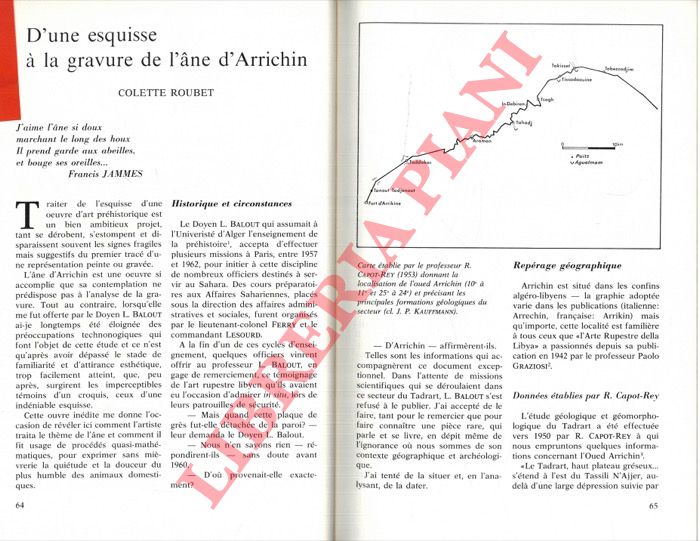 ROUBET Colette - - D'une esquisse  la gravure de l'ane d'Arrichin.