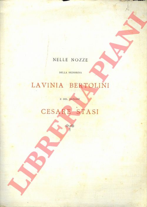 Enrichetta e Learco - - Nelle nozze della signorina Lavinia Bertolini e del signore Cesare Stasi.