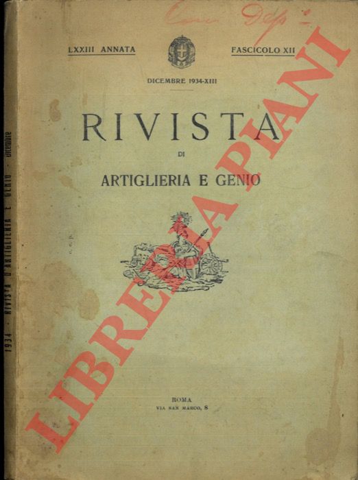 - - Rivista di Artiglieria e Genio.