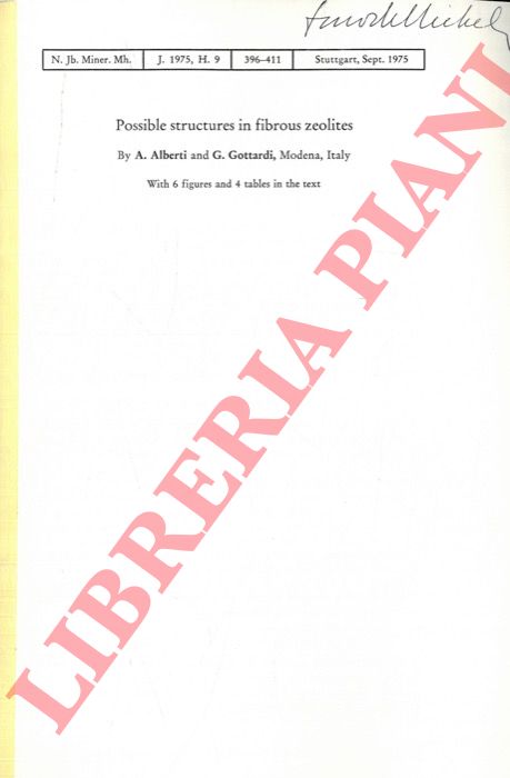 ALBERTI A. - GOTTARDI G. - - Possible structures in fibrous zeolites.