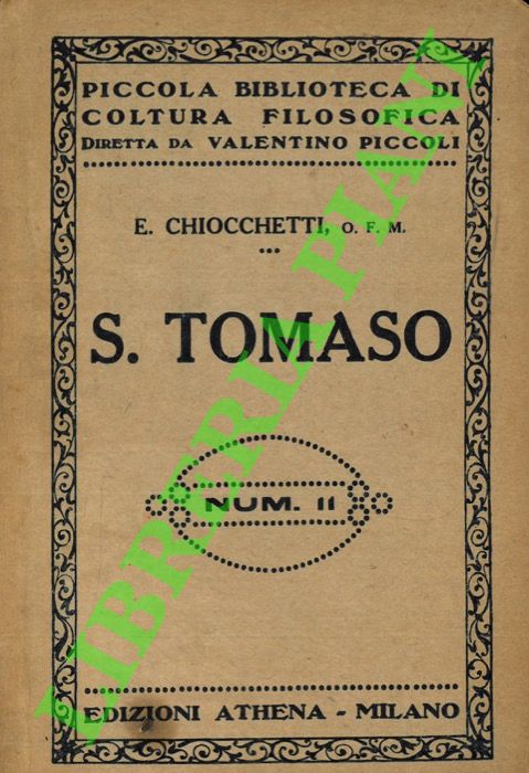 CHIOCCHETTI E(milio) F.M. - - S. Tomaso.