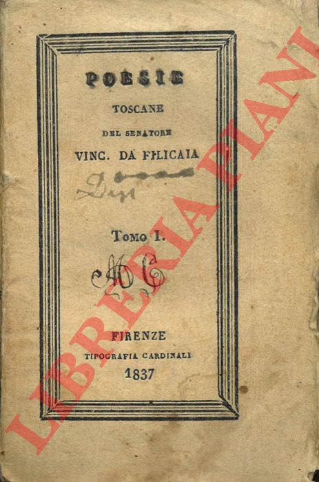 FILICAIA Vincenzo da - - Poesie toscane.