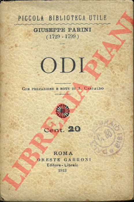 PARINI Giuseppe - - Odi.