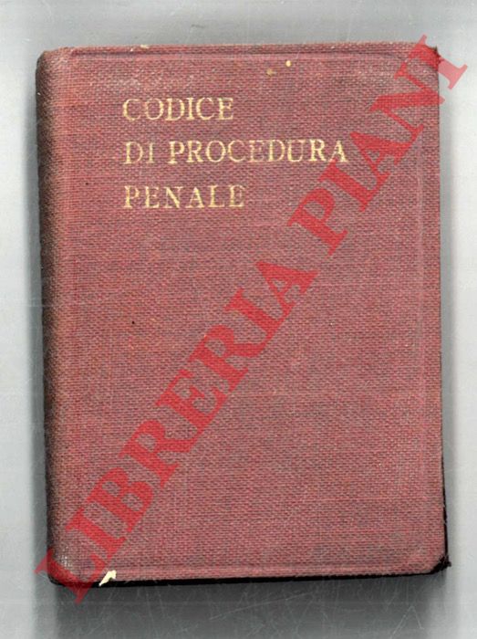 (ARACRI Mario) - - Codice di procedura penale vigente nella Repubblica Italiana.