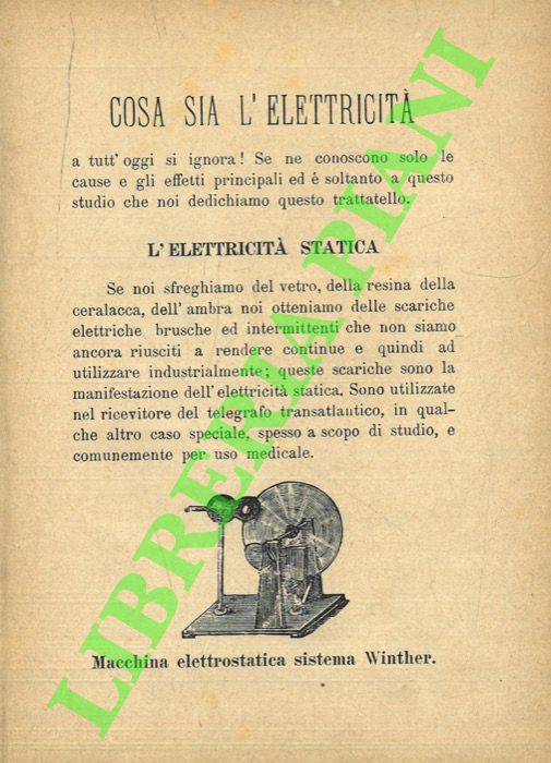 - - Cosa sia l'elettricit.