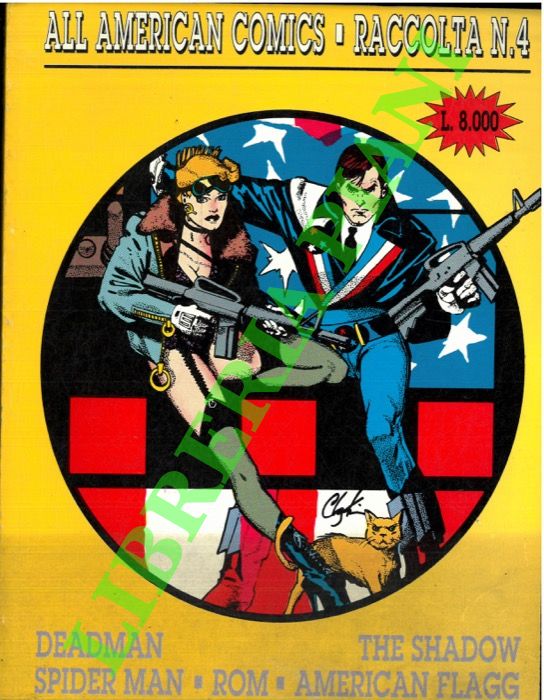 - - All american comics. Deadman - Spider man - The shadow - American flag. Raccolta N. 4.