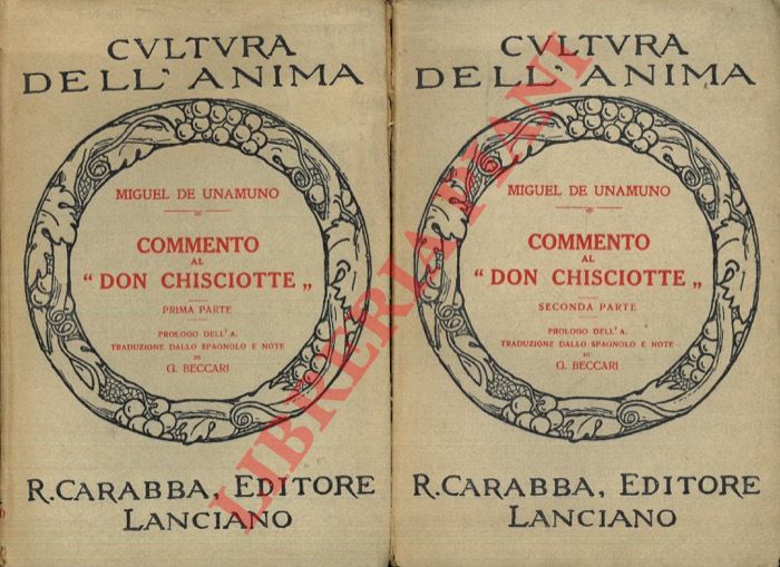 DE UNAMUNO Miguel - - Commento al 