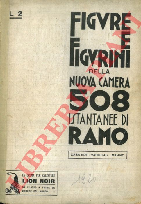 RAMO - - Figure e figurini della nuova camera. 508 istantanee di Ramo.