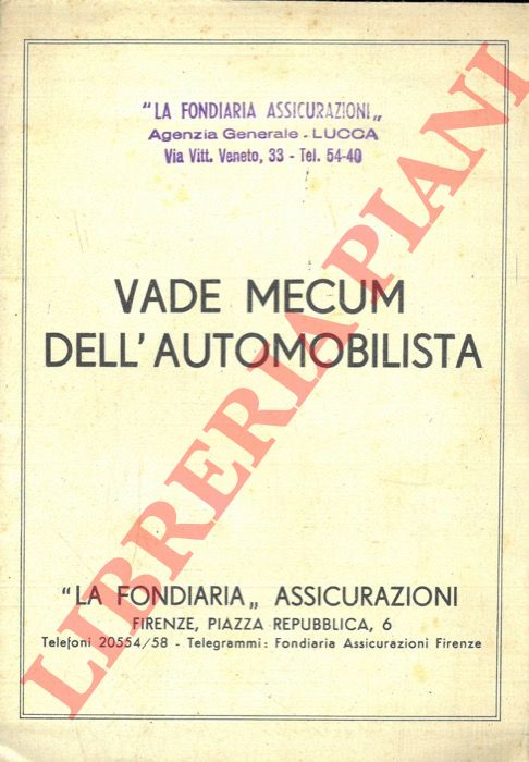 - - Vade mecum dell'automobilista.