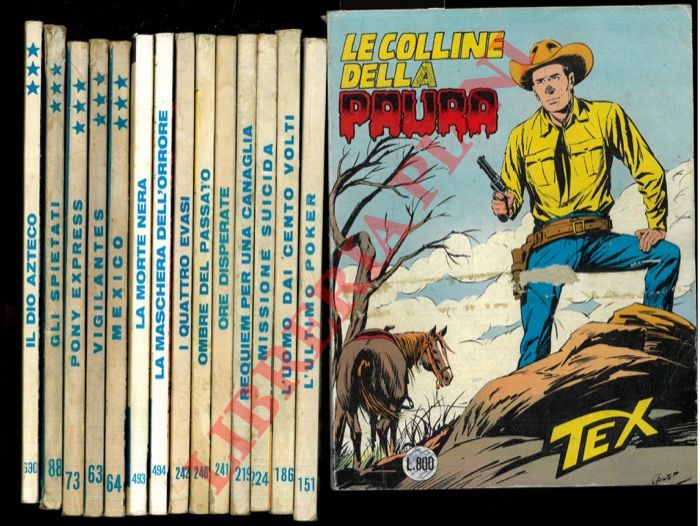 - - Tex Gigante. n. 151, 162, 186, 219, 224, 240, 241, 242, 300, 493, 494 - Tex 