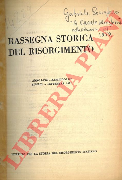 SERRAFERRO Gabriele - - A Casale Monferrato nella primavera del 1859.