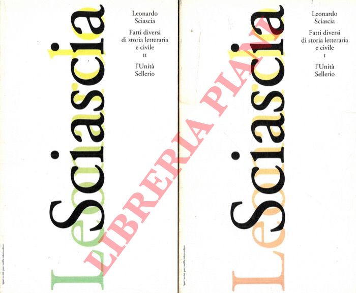 SCIASCIA Leonardo - - Fatti diversi di storia letteraria e civile.