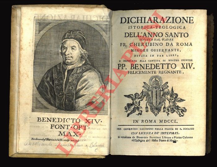 CHERUBINO DA ROMA - - Dichiarazione istorica-teologica dell'anno santo.