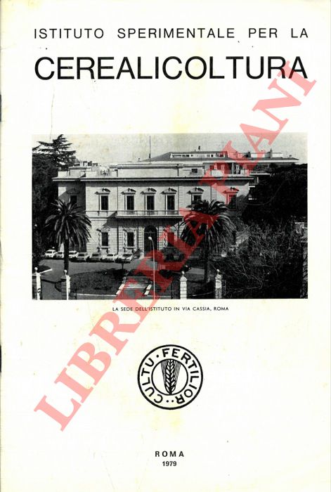 - - Istituto Sperimentale per la Cerealicoltura.