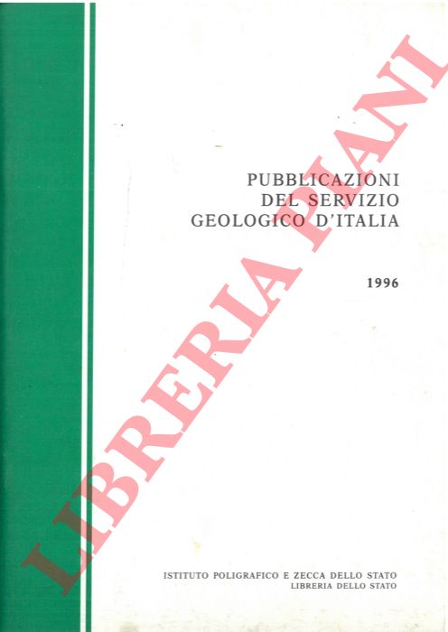 - - Pubblicazioni del servizio geologico d'Italia. 1996.