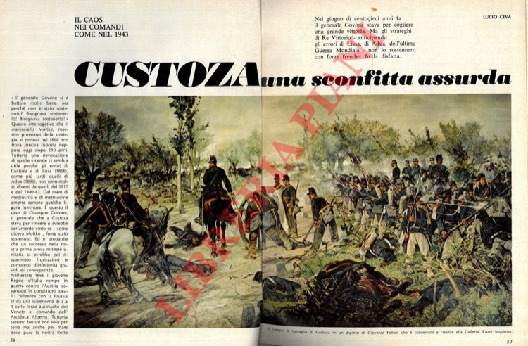 CEVA Luigi - - Custoza una sconfitta assurda.