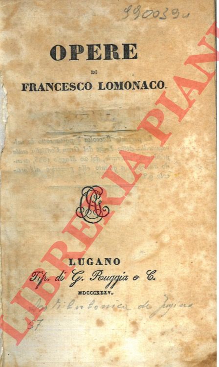 LOMONACO Francesco - - Opere.