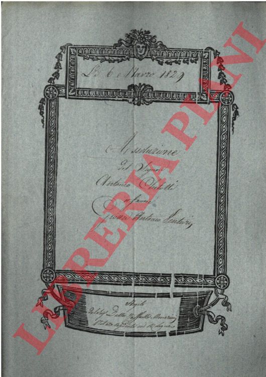 Antonio Chelotti - Giovan Antonio Venturi - - Assoluzione e consenso a cancellazione di ipoteca per una casa posta in Bologna in via Pratello n. 1097.