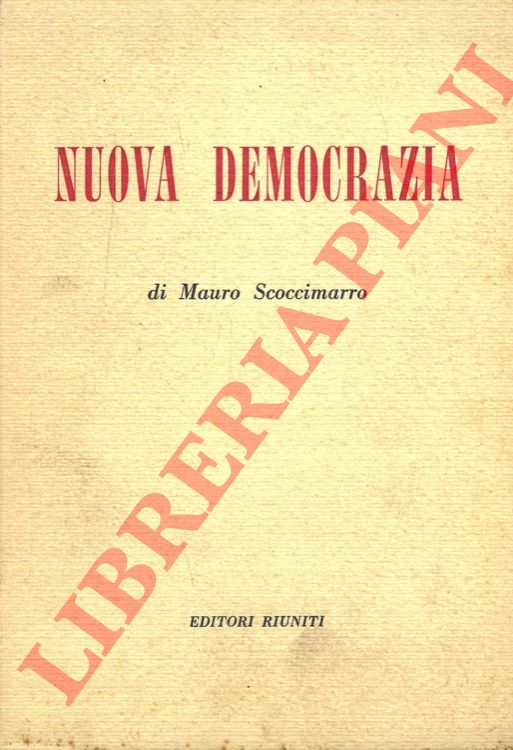 SCOCCIMARRO Mauro - - Nuova democrazia.