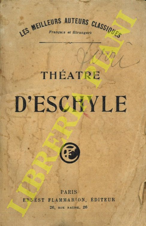 Eschyle - - Theatre d'Eschyle.