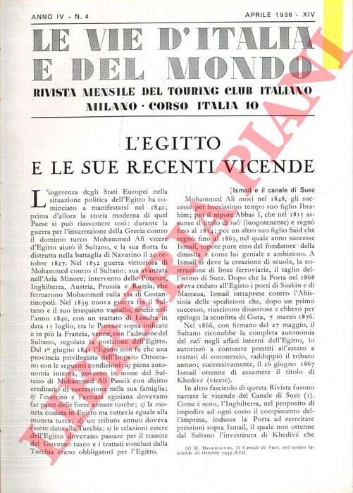 ADEMOLLO Umberto - - L'Egitto e le sue recenti vicende.