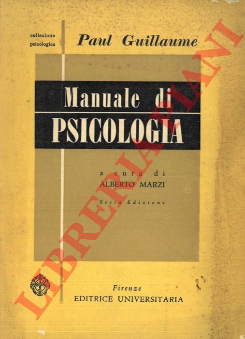 GUILLAUME Paul - - Manuale di psicologia.