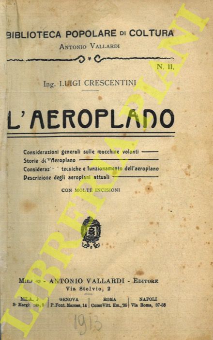CRESCENTINI Luigi - - L'areoplano.
