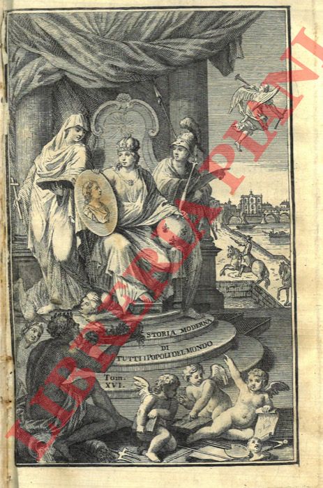 (SALMON Thomas) - - Lo stato presente di tutti i paesi e popoli del mondo naturale, politico, e morale, con nuove osservazioni e correzioni degli antichi, e moderni viaggiatori. Volume XVI. Della Francia.