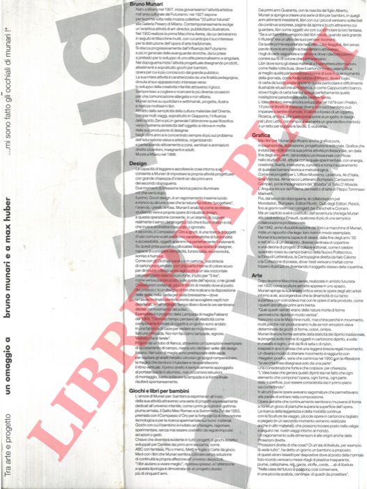 - - Tra arte e progetto .. Un omaggio a Bruno Munari e a Max Huber .. mi sono fatto gli occhiali di Munari !