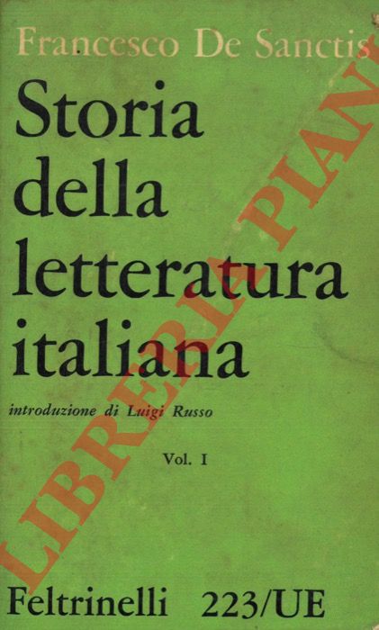 DE SANCTIS Francesco - - Storia della letteratura italiana.